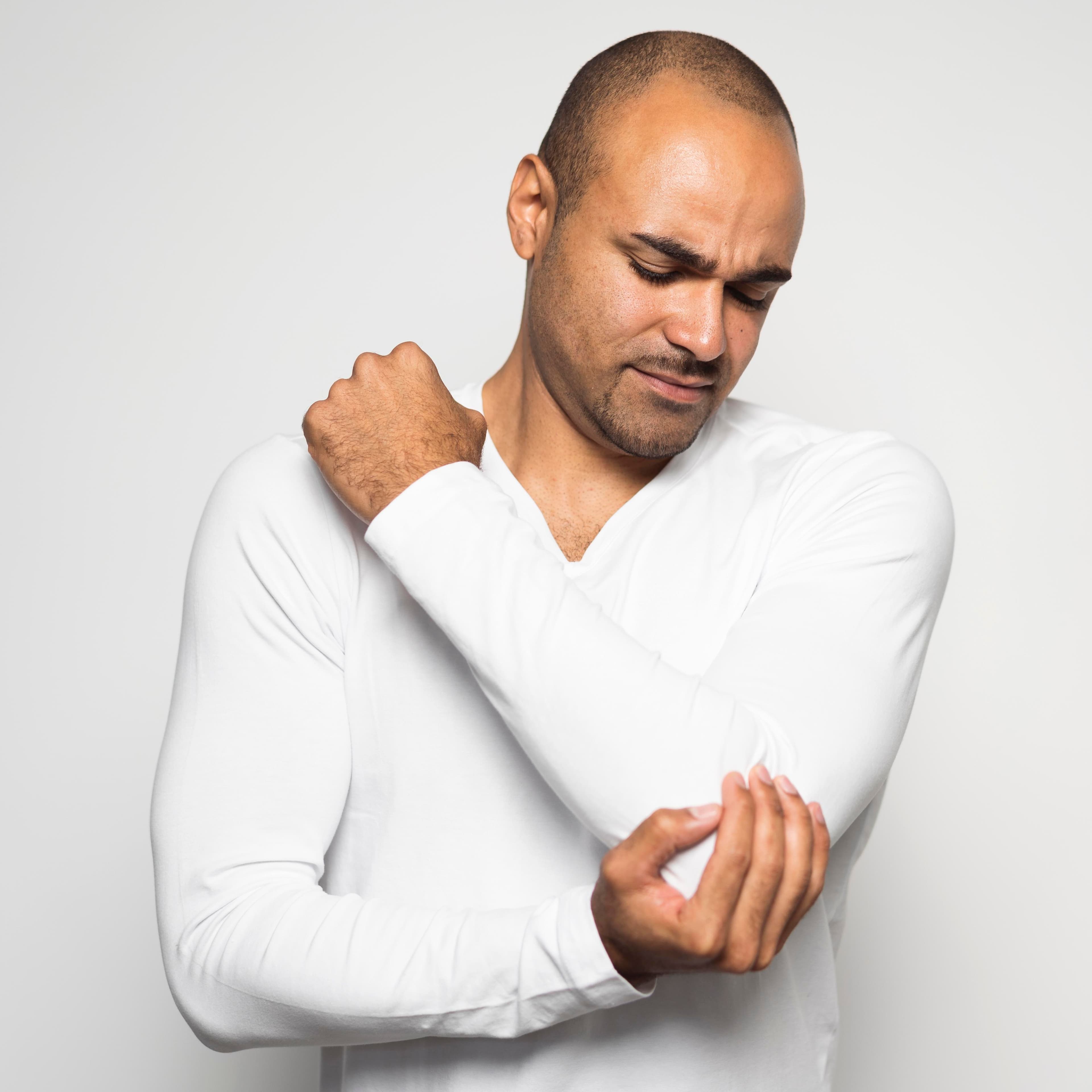 Patient with elbow pain